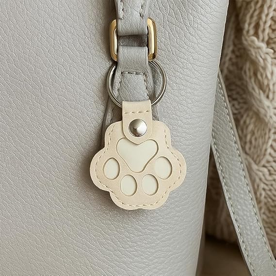 FurEver Paw Leather Keychain