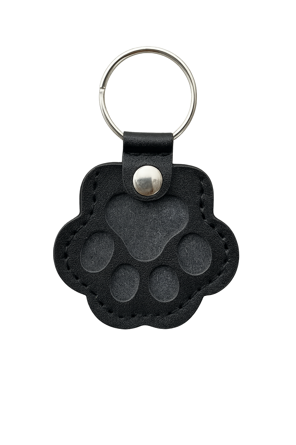 FurEver Paw Leather Keychain