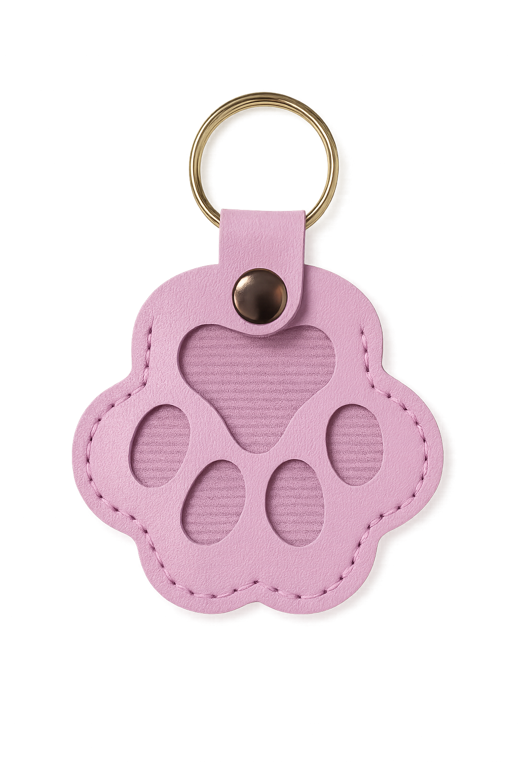 FurEver Paw Leather Keychain