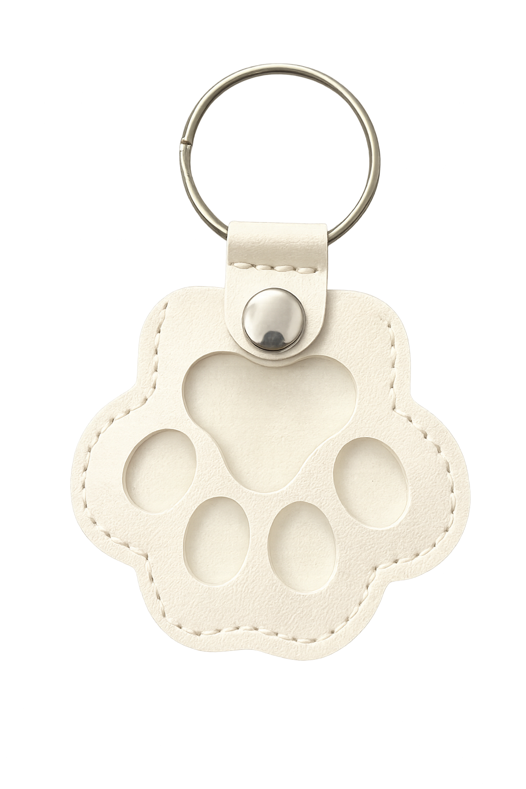 FurEver Paw Leather Keychain