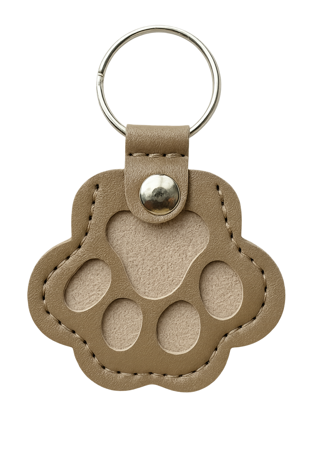 FurEver Paw Leather Keychain