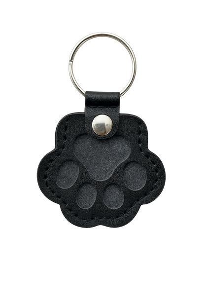FurEver Paw Leather Keychain