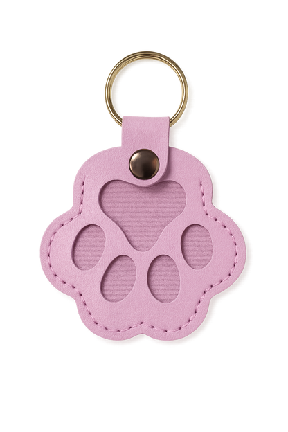 FurEver Paw Leather Keychain