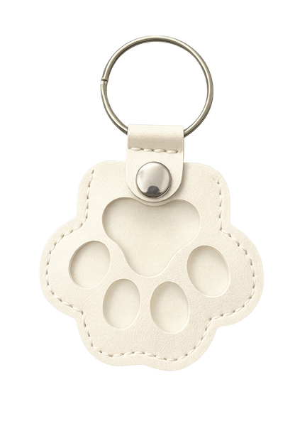 FurEver Paw Leather Keychain