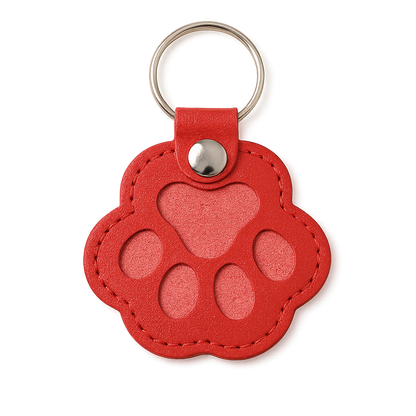 FurEver Paw Leather Keychain