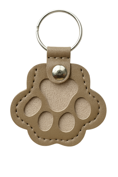 FurEver Paw Leather Keychain